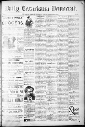 Primary view of object titled 'Daily Texarkana Democrat. (Texarkana, Ark.), Vol. 10, No. 27, Ed. 1 Thursday, September 7, 1893'.