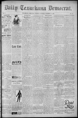 Primary view of object titled 'Daily Texarkana Democrat. (Texarkana, Ark.), Vol. 10, No. 54, Ed. 1 Tuesday, October 10, 1893'.