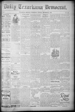 Primary view of object titled 'Daily Texarkana Democrat. (Texarkana, Ark.), Vol. 10, No. 103, Ed. 1 Wednesday, December 27, 1893'.