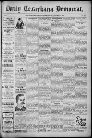 Primary view of object titled 'Daily Texarkana Democrat. (Texarkana, Ark.), Vol. 10, No. 128, Ed. 1 Thursday, January 25, 1894'.