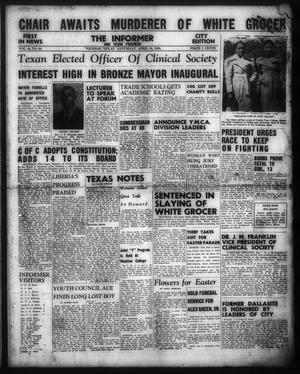 The Informer and Texas Freeman (Houston, Tex.), Vol. 44, No. 64, Ed. 1 Saturday, April 16, 1938