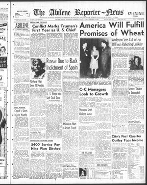 Primary view of object titled 'The Abilene Reporter-News (Abilene, Tex.), Vol. 65, No. 294, Ed. 2 Thursday, April 11, 1946'.
