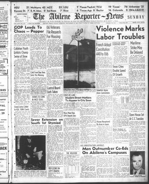 Primary view of object titled 'The Abilene Reporter-News (Abilene, Tex.), Vol. 66, No. 104, Ed. 1 Sunday, September 29, 1946'.