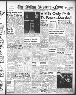 The Abilene Reporter-News (Abilene, Tex.), Vol. 67, No. 137, Ed. 2 Saturday, December 20, 1947