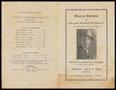 Thumbnail image of item number 3 in: '[Funeral Program for William Madison McDonald, July 9, 1950]'.