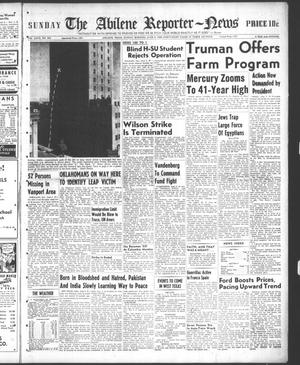 Primary view of object titled 'The Abilene Reporter-News (Abilene, Tex.), Vol. 67, No. 303, Ed. 1 Sunday, June 6, 1948'.