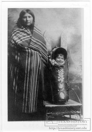 Primary view of object titled '[Portrait of Indian Woman and Papoose]'.