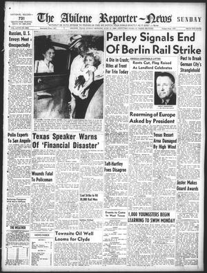 Primary view of object titled 'The Abilene Reporter-News (Abilene, Tex.), Vol. 68, No. 254, Ed. 1 Sunday, June 12, 1949'.
