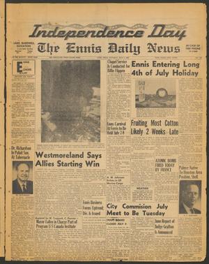 The Ennis Daily News (Ennis, Tex.), Vol. 76, No. 156, Ed. 1 Saturday, July 2, 1966