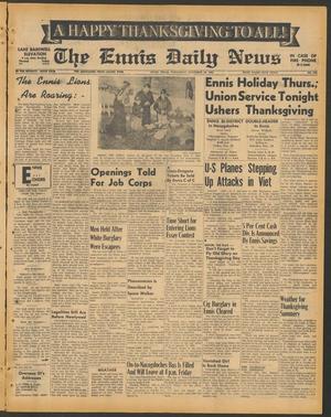 The Ennis Daily News (Ennis, Tex.), Vol. 76, No. 278, Ed. 1 Wednesday, November 23, 1966
