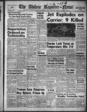 Primary view of object titled 'The Abilene Reporter-News (Abilene, Tex.), Vol. 72, No. 51, Ed. 2 Thursday, August 7, 1952'.