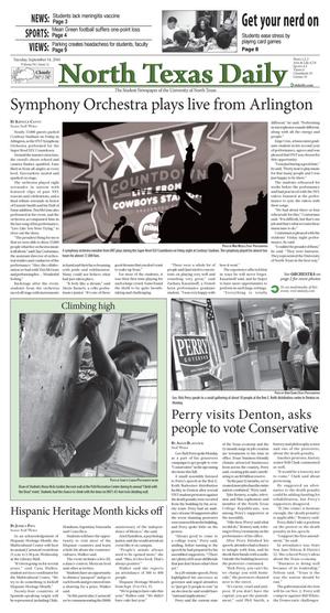 North Texas Daily (Denton, Tex.), Vol. 96, No. 11, Ed. 1 Tuesday, September 14, 2010
