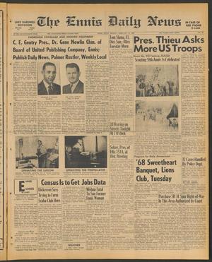 The Ennis Daily News (Ennis, Tex.), Vol. 76, No. 36, Ed. 1 Monday, February 12, 1968