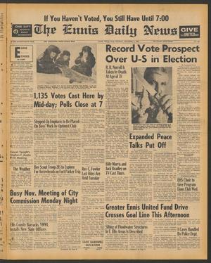 The Ennis Daily News (Ennis, Tex.), Vol. 76, No. 263, Ed. 1 Tuesday, November 5, 1968