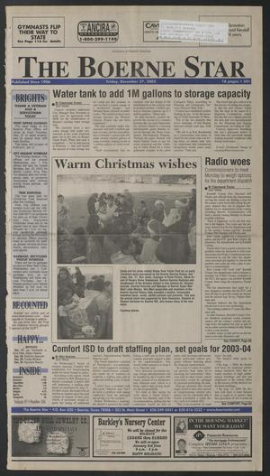 Primary view of object titled 'The Boerne Star (Boerne, Tex.), Vol. 97, No. 104, Ed. 1 Friday, December 27, 2002'.