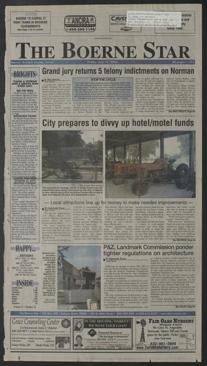 Primary view of object titled 'The Boerne Star (Boerne, Tex.), Vol. 97, No. 54, Ed. 1 Friday, July 11, 2003'.