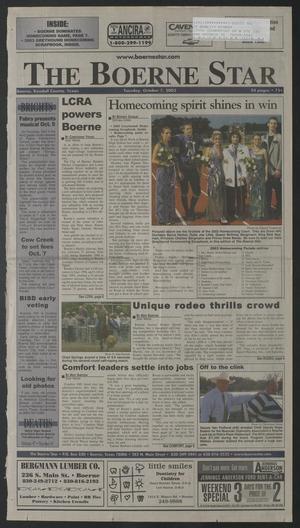 The Boerne Star (Boerne, Tex.), Vol. 97, No. 81, Ed. 1 Tuesday, October 7, 2003