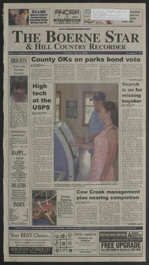 Primary view of object titled 'The Boerne Star & Hill Country Recorder (Boerne, Tex.), Vol. 98, No. 46, Ed. 1 Tuesday, July 13, 2004'.