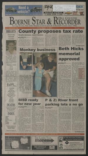 Boerne Star & Hill Country Recorder (Boerne, Tex.), Vol. 98, No. 54, Ed. 1 Friday, August 13, 2004
