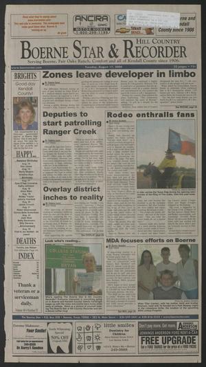Boerne Star & Hill Country Recorder (Boerne, Tex.), Vol. 98, No. 55, Ed. 1 Tuesday, August 17, 2004