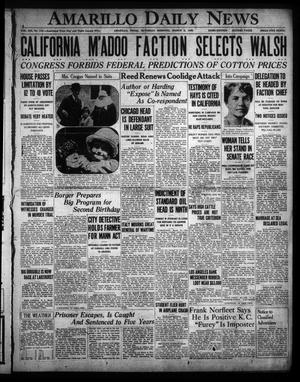 Primary view of object titled 'Amarillo Daily News (Amarillo, Tex.), Vol. 19, No. 118, Ed. 1 Saturday, March 3, 1928'.