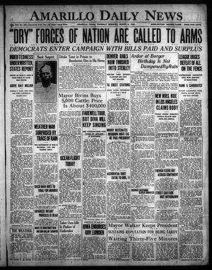Amarillo Daily News (Amarillo, Tex.), Vol. 19, No. 123, Ed. 1 Thursday, March 8, 1928
