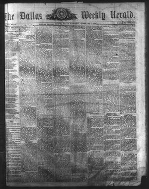 Primary view of object titled 'The Dallas Weekly Herald. (Dallas, Tex.), Vol. 21, No. 22, Ed. 1 Saturday, February 7, 1874'.
