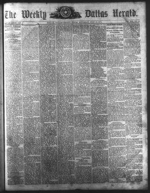Primary view of object titled 'The Dallas Weekly Herald. (Dallas, Tex.), Vol. 21, No. 44, Ed. 1 Saturday, July 18, 1874'.