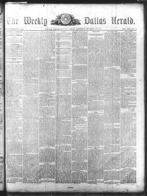 The Dallas Weekly Herald. (Dallas, Tex.), Vol. 22, No. 4, Ed. 1 Saturday, October 10, 1874