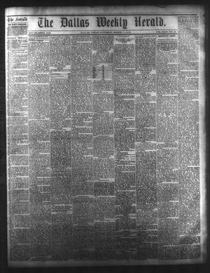 Primary view of object titled 'The Dallas Weekly Herald. (Dallas, Tex.), Vol. 23, No. 26, Ed. 1 Saturday, March 11, 1876'.