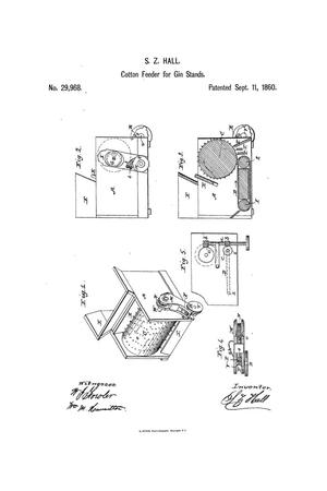 Primary view of object titled 'Improvement in Feeders for Cotton-Gins.'.