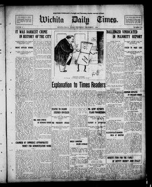 Wichita Daily Times. (Wichita Falls, Tex.), Vol. 4, No. 179, Ed. 1 Wednesday, December 7, 1910