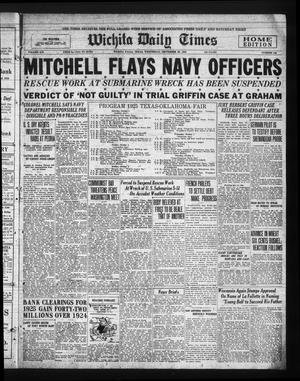 Wichita Daily Times (Wichita Falls, Tex.), Vol. 19, No. 140, Ed. 1 Wednesday, September 30, 1925