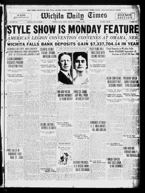 Wichita Daily Times (Wichita Falls, Tex.), Vol. 19, No. 145, Ed. 1 Monday, October 5, 1925