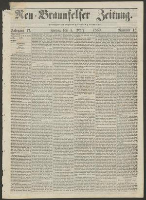 Neu-Braunfelser Zeitung. (New Braunfels, Tex.), Vol. 17, No. 15, Ed. 1 Friday, March 5, 1869