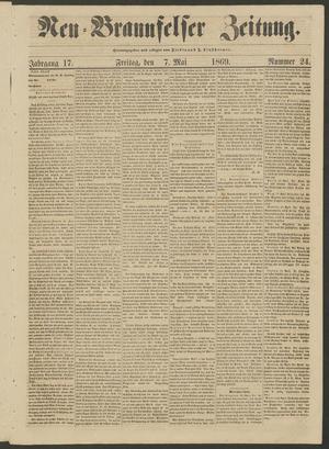 Primary view of object titled 'Neu-Braunfelser Zeitung. (New Braunfels, Tex.), Vol. 17, No. 24, Ed. 1 Friday, May 7, 1869'.