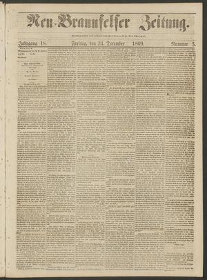 Neu-Braunfelser Zeitung. (New Braunfels, Tex.), Vol. 18, No. 5, Ed. 1 Friday, December 24, 1869