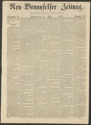 Neu-Braunfelser Zeitung. (New Braunfels, Tex.), Vol. 18, No. 33, Ed. 1 Friday, July 8, 1870