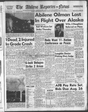 Primary view of object titled 'The Abilene Reporter-News (Abilene, Tex.), Vol. 73, No. 64, Ed. 1 Wednesday, August 19, 1953'.