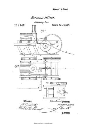 Primary view of object titled 'Improvement in Steam-plows.'.