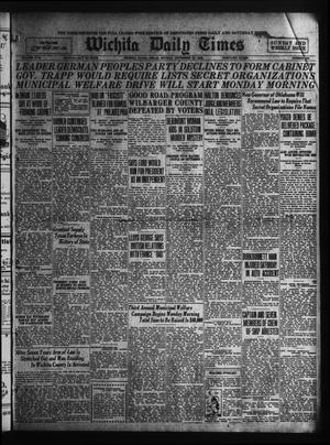 Wichita Daily Times (Wichita Falls, Tex.), Vol. 17, No. 195, Ed. 1 Sunday, November 25, 1923
