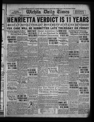 Wichita Daily Times (Wichita Falls, Tex.), Vol. 17, No. 220, Ed. 1 Thursday, December 20, 1923
