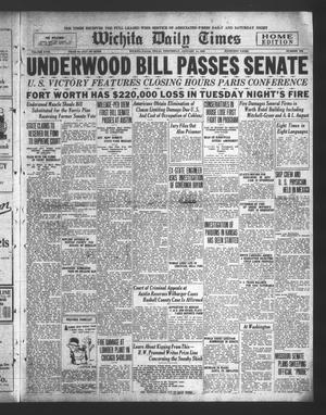 Wichita Daily Times (Wichita Falls, Tex.), Vol. 18, No. 246, Ed. 1 Wednesday, January 14, 1925