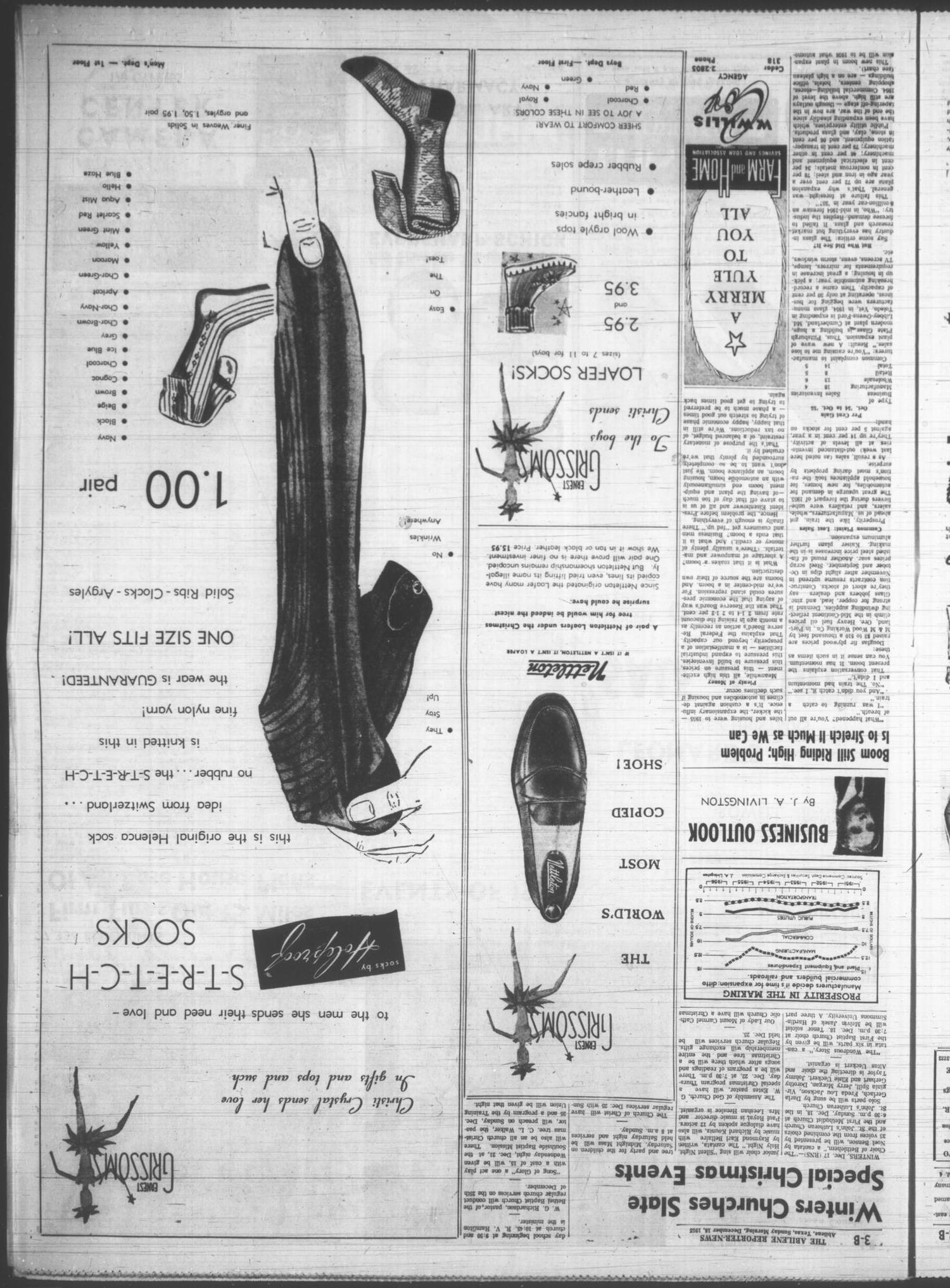 The Abilene Reporter-News (Abilene, Tex.), Vol. 75, No. 178, Ed. 1 Sunday, December 18, 1955
                                                
                                                    [Sequence #]: 21 of 86
                                                
