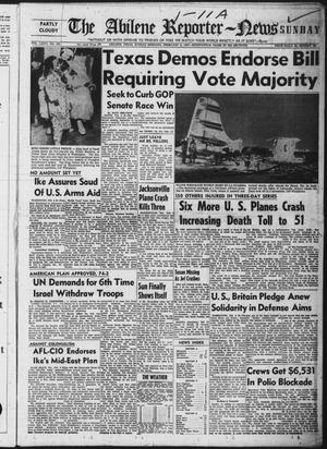 Primary view of object titled 'The Abilene Reporter-News (Abilene, Tex.), Vol. 76, No. 129, Ed. 1 Sunday, February 3, 1957'.