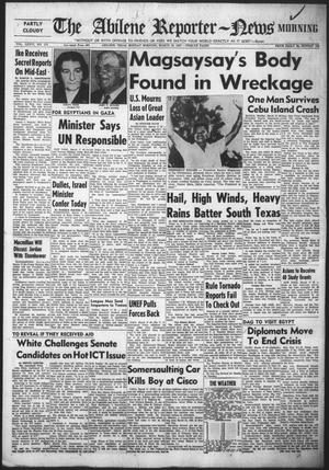 The Abilene Reporter-News (Abilene, Tex.), Vol. 76, No. 171, Ed. 1 Monday, March 18, 1957