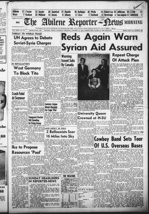 Primary view of object titled 'The Abilene Reporter-News (Abilene, Tex.), Vol. 77, No. 124, Ed. 1 Saturday, October 19, 1957'.