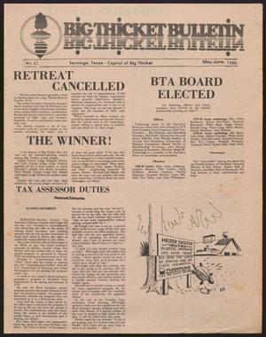 Primary view of object titled 'Big Thicket Bulletin, Number 62, May-June 1980'.