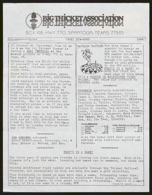 Primary view of object titled 'Big Thicket Association [Newsletter], Number [17], September-October 1992'.