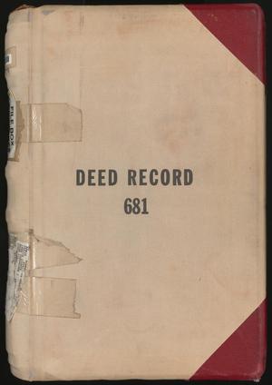 Primary view of object titled 'Travis County Deed Records: Deed Record 681'.